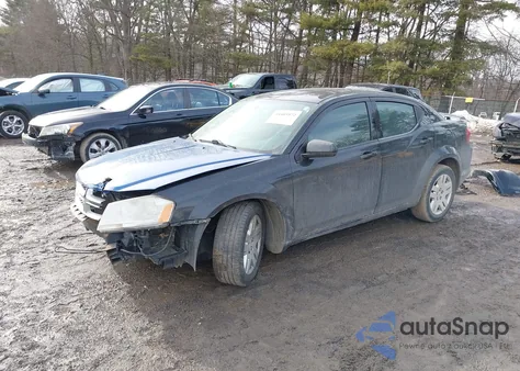 2013 Dodge Avenger Sxt z USA, uszkodzony, nr VIN 1C3CDZCB1DN715966